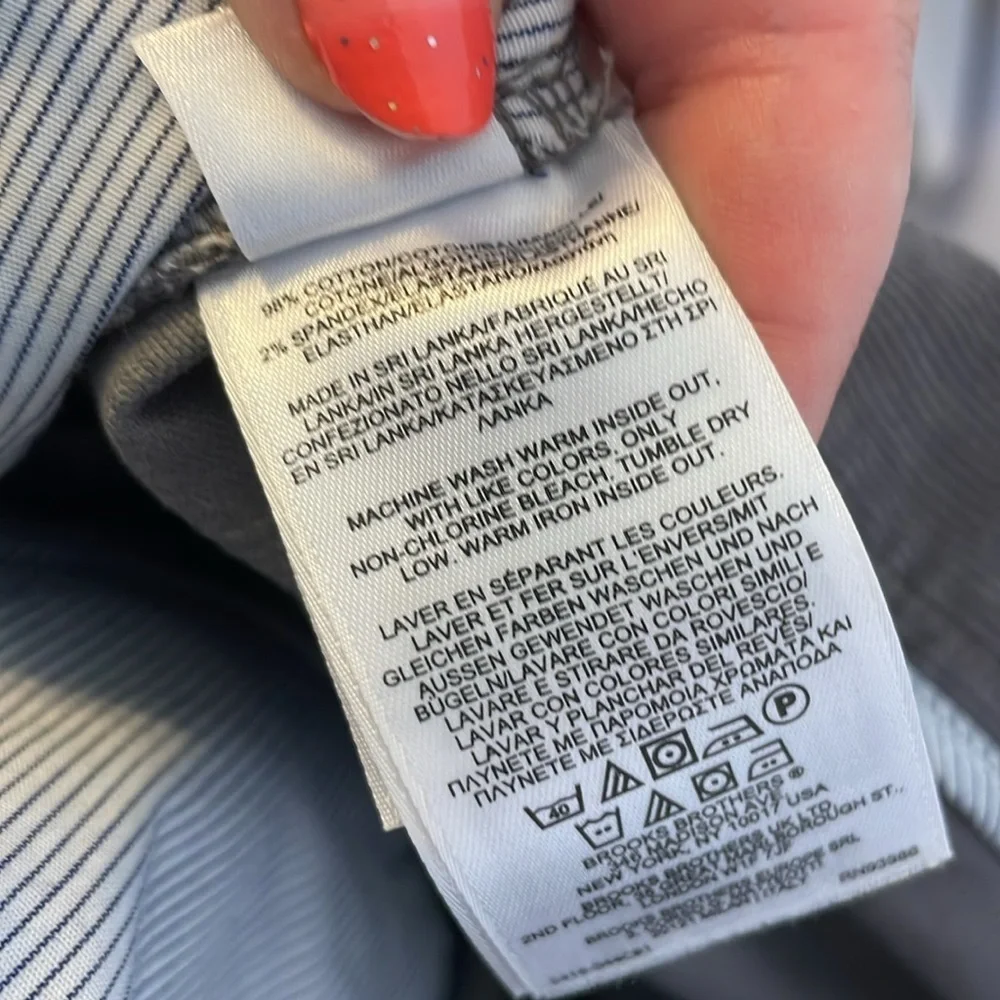 Brooks Brothers Gray Corduroy Pants size 38 X 32 - Picture 8 of 16